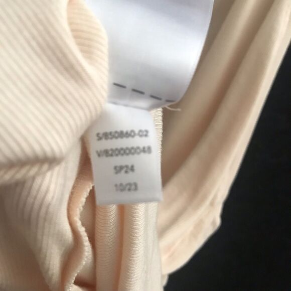 Athleta With Ease Ribbed Racerback Tank Top Large Light‎ Peach Orange Ribbed - Picture 6 of 11